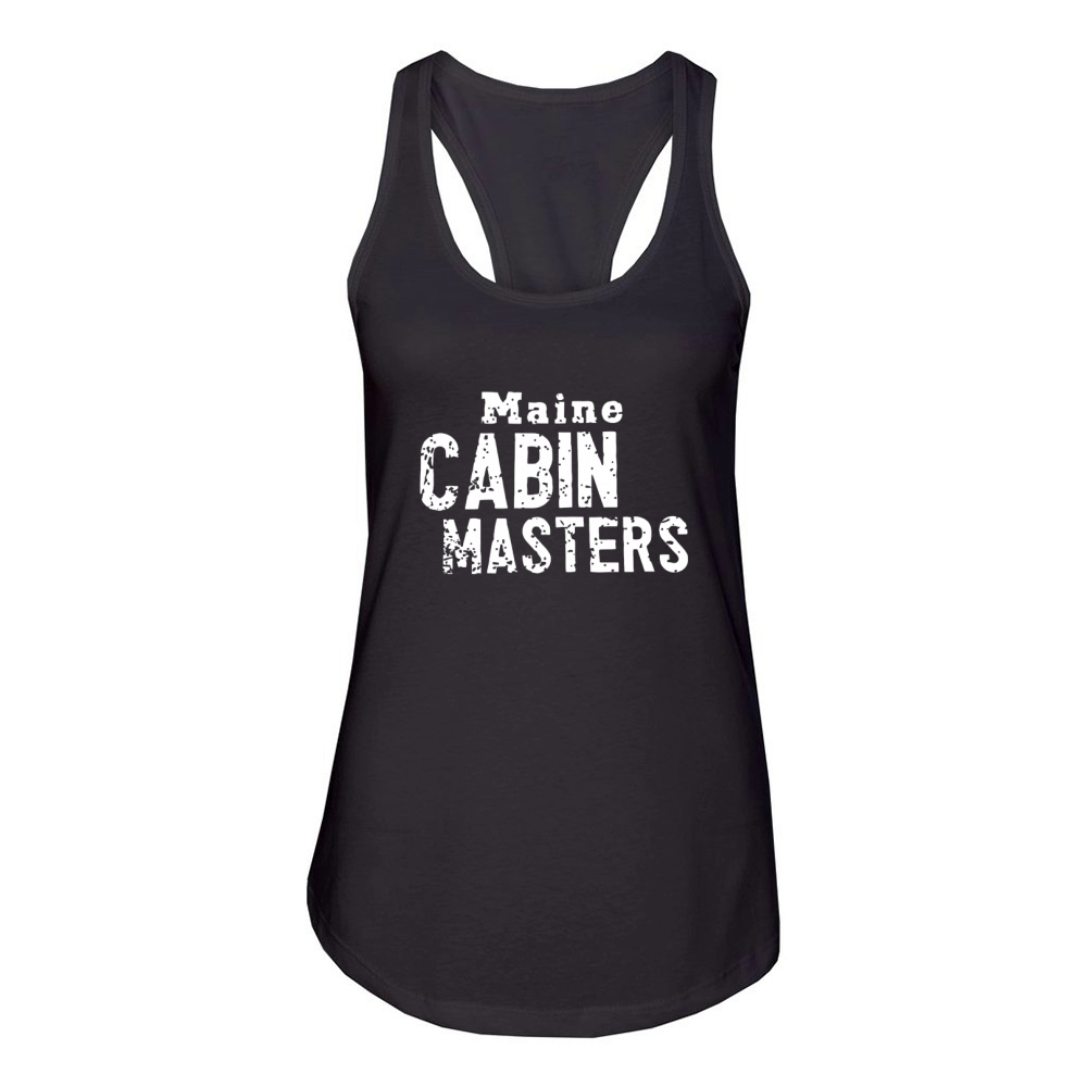 Maine cabin masters Women's Racerback Tank