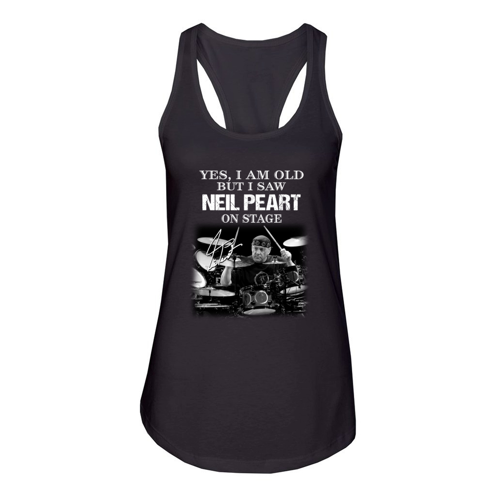neil peart Women's Racerback Tank