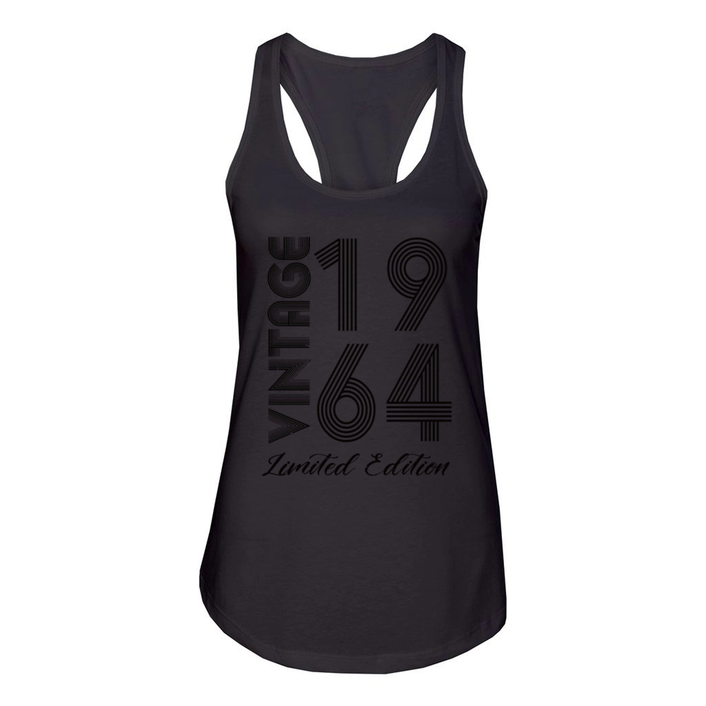Vintage 1964 Vintage Birthday Retro Vintage Women's Racerback Tank