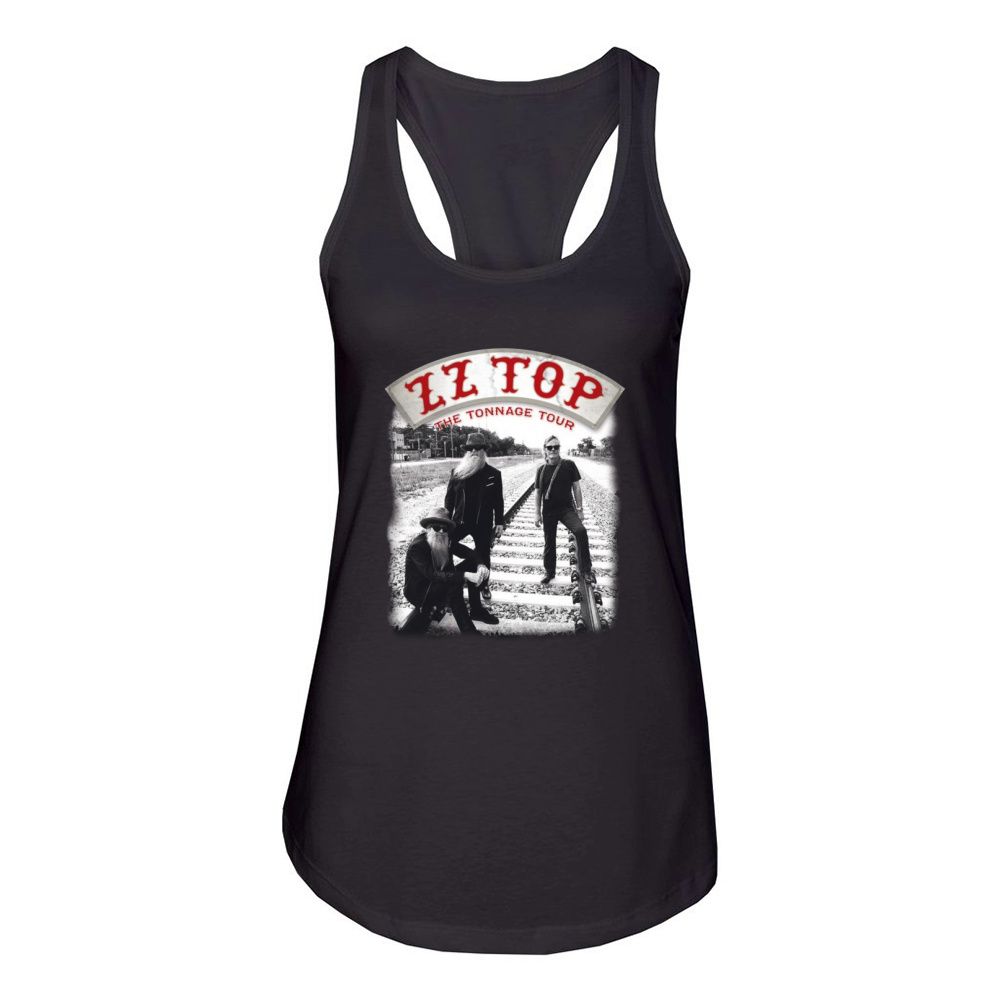 Vintage Zz Top Mono Picture Women's Racerback Tank