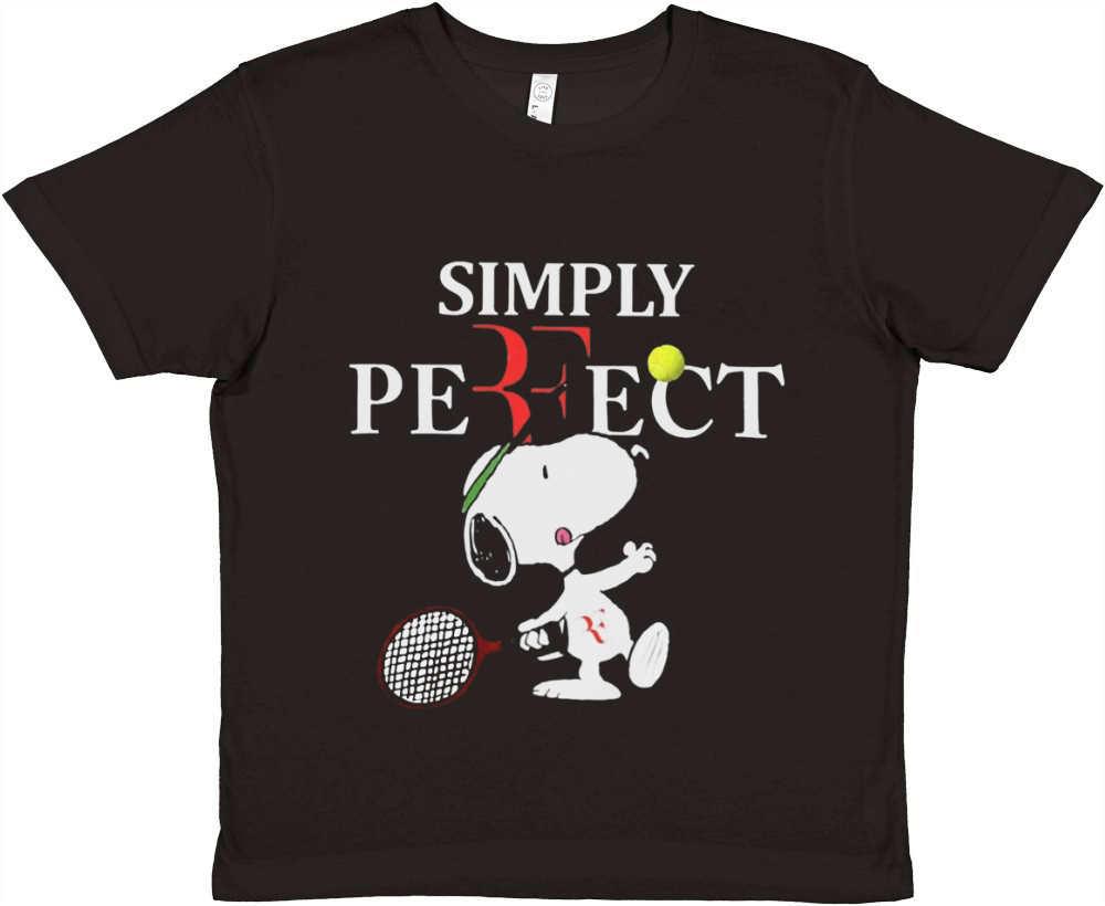 Roger Federer  Snoopy Simply Pefect Premium Kids Crewneck T-shirt