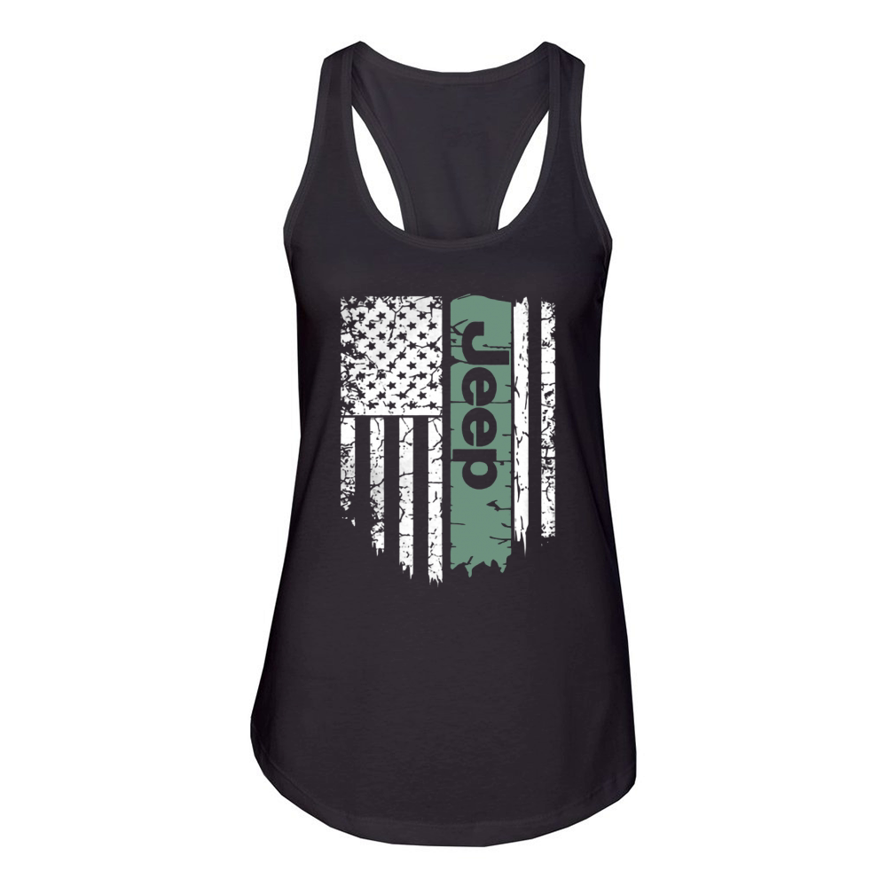 JEEP FLAG Women's Racerback Tank