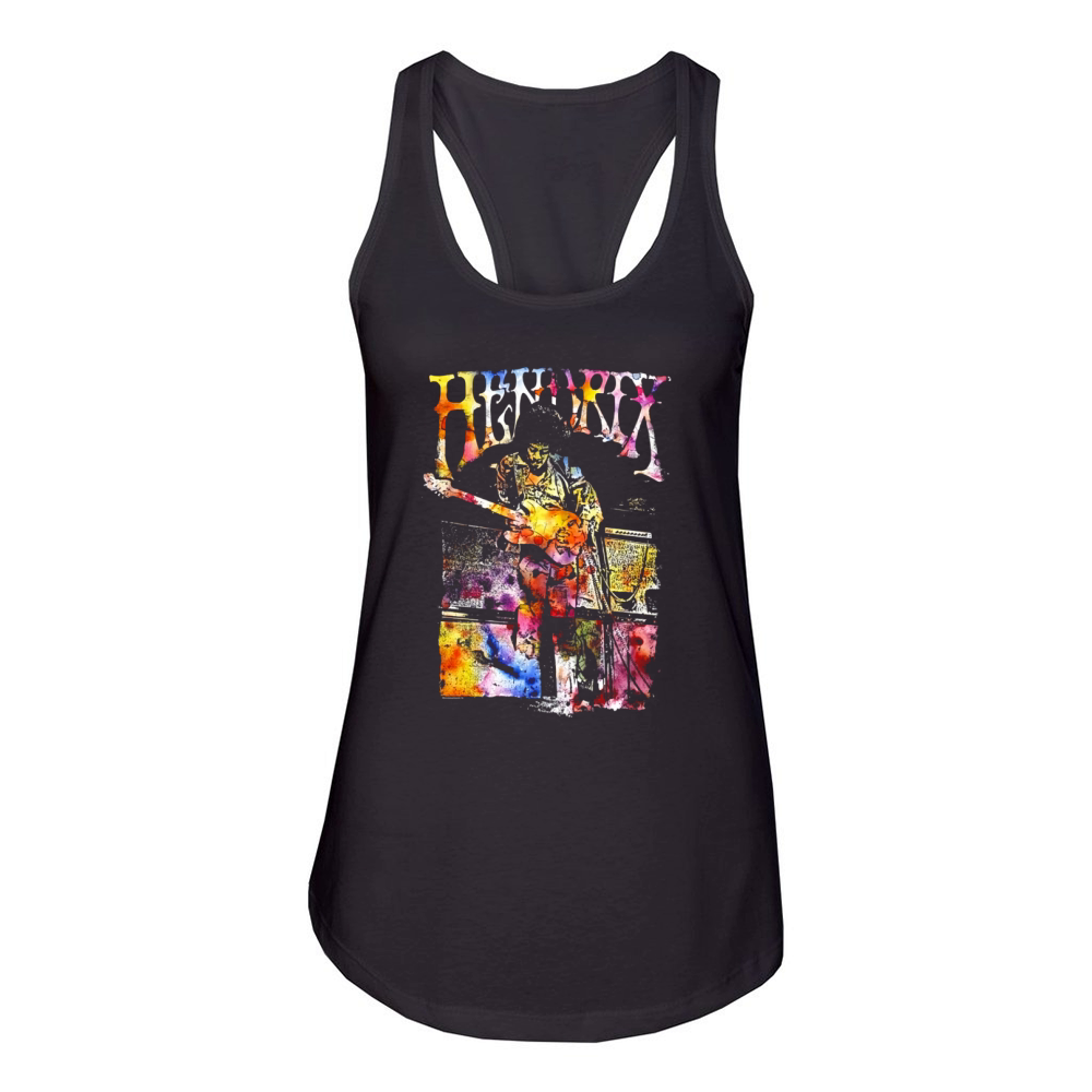 Jimi Hendrix Watercolor Hendrix T-Shirt Women's Racerback Tank