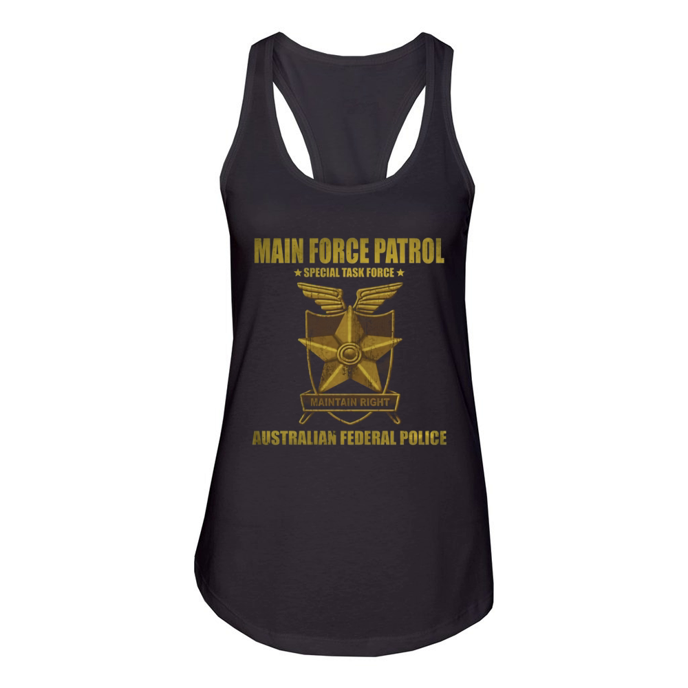 Main Force Patrol - Special Task Force Women's Racerback Tank