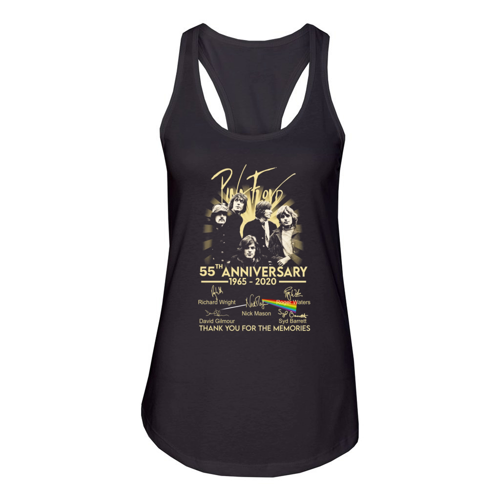 Pink Floyd 55th anniversary thank you for the memories signature shirt Women's Racerback Tank