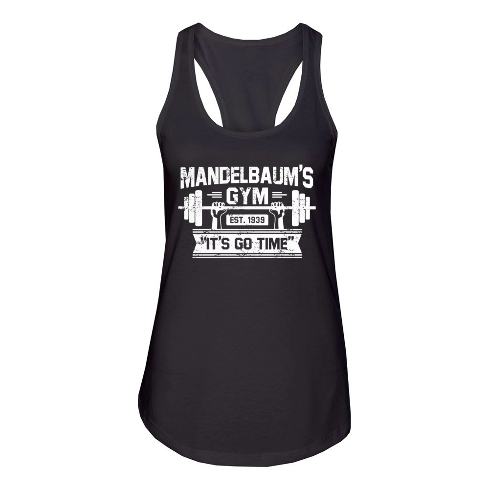 Seinfeld - Mandelbaum's Gym Est1939 It's Go Time Women's Racerback Tank