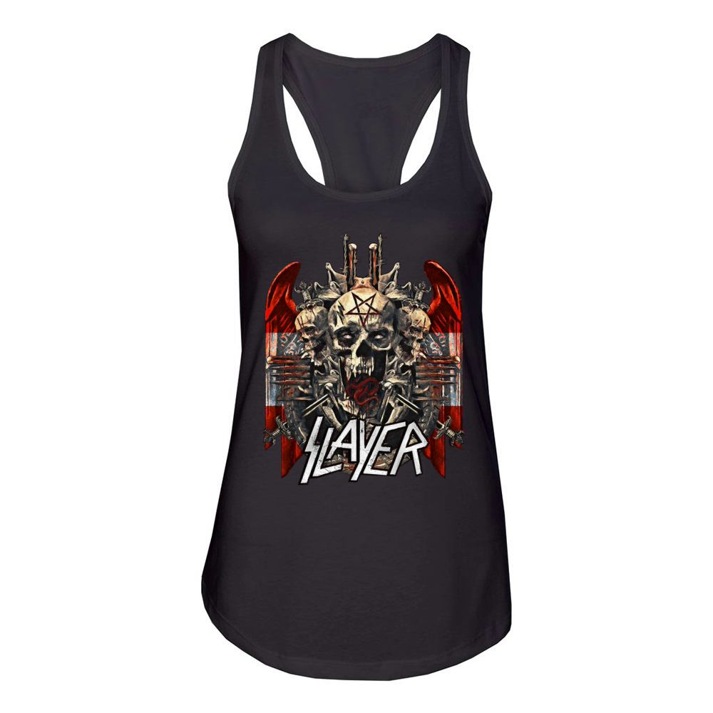 Slayer Logo Women's Sleeveless Fashion T-shirt by Chaser