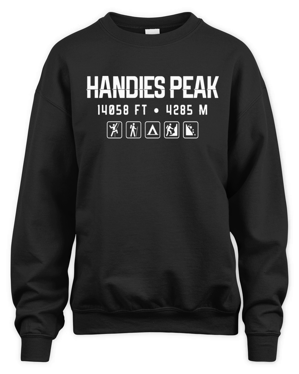 Handies Peak Colorado Mountain 14er Shirt Unisex Premium Crewneck Sweatshirt