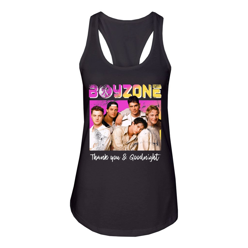 Boyzone Thank You & Goodnight 2019 Tour Merchandise shirt Women's Racerback Tank