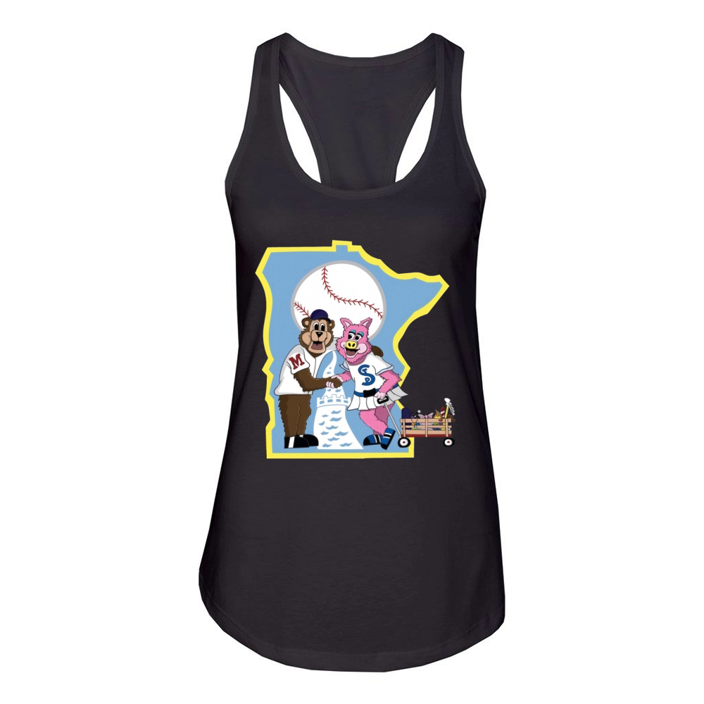 Minnesota St Paul Saints Baseball Women's Racerback Tank