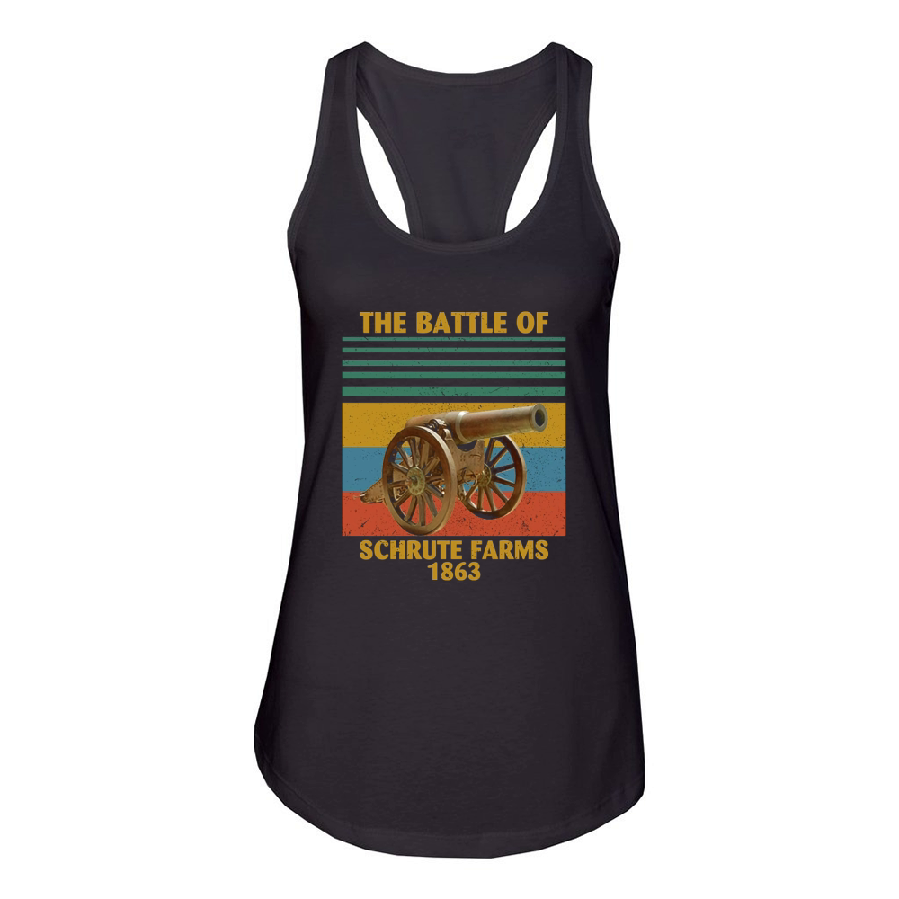 The Battle Of Schrute Farms Vintage Women's Racerback Tank