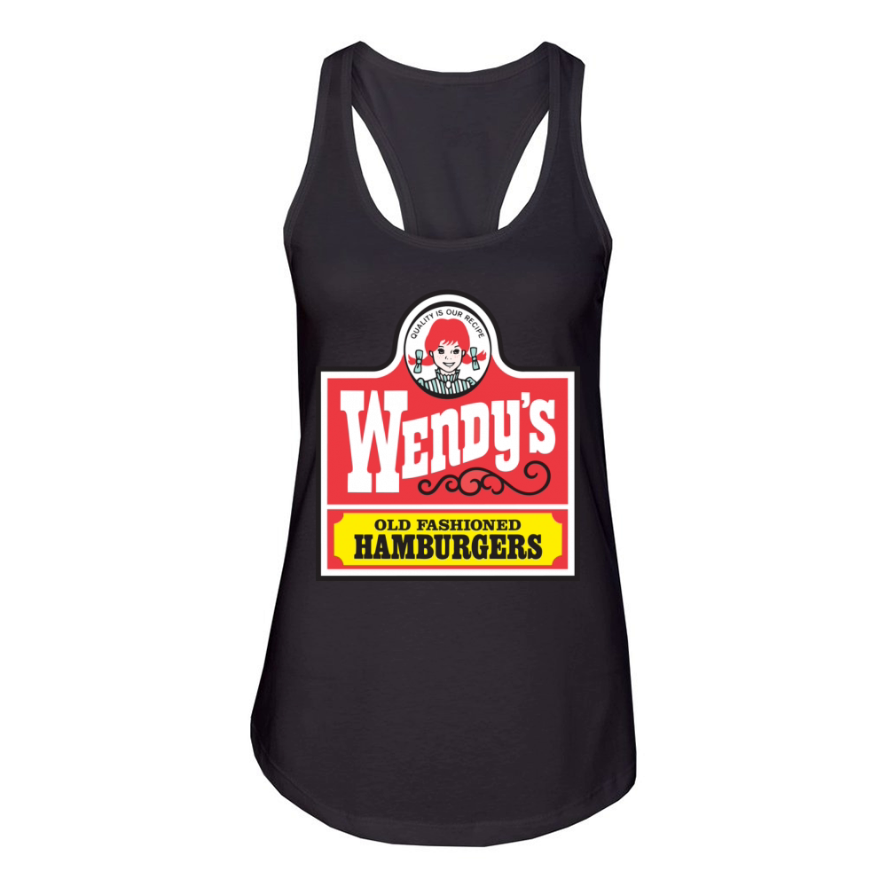 Wendys Old Fashioned Hamburgers  - Baby Onesie Women's Racerback Tank