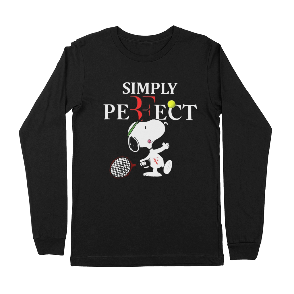 Roger Federer  Snoopy Simply Pefect Premium Long Sleeve