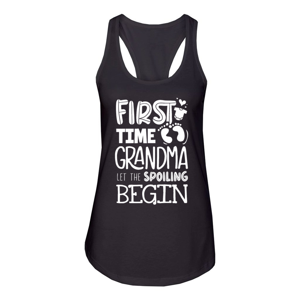 First Time Grandma Women's Racerback Tank