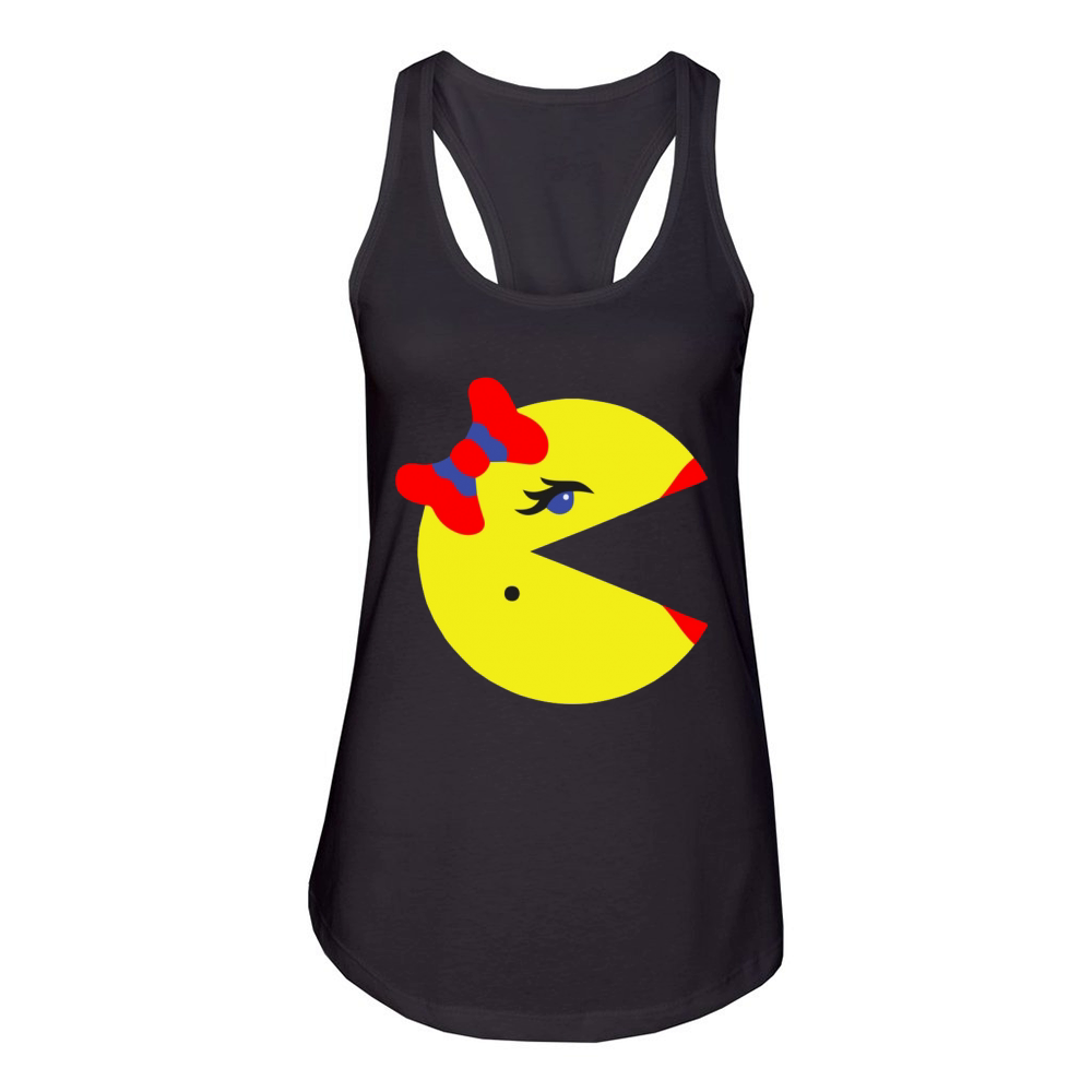 Ms Pac Man Women's Racerback Tank