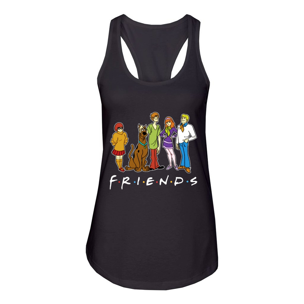 scooby do friends Women's Racerback Tank