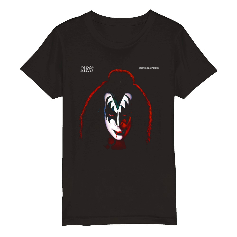 KISS  1978 Gene Simmons TShirt Organic Kids Crewneck T-shirt
