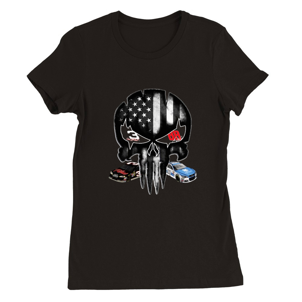 Punisher American flag Austin Dillon and Alex Bowman signature shirt Premium Womens Crewneck T-shirt