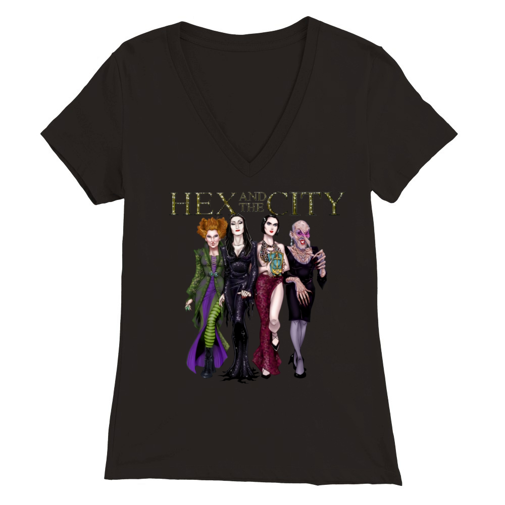 Hex And The City shirt Premium Womens V-Neck T-shirt