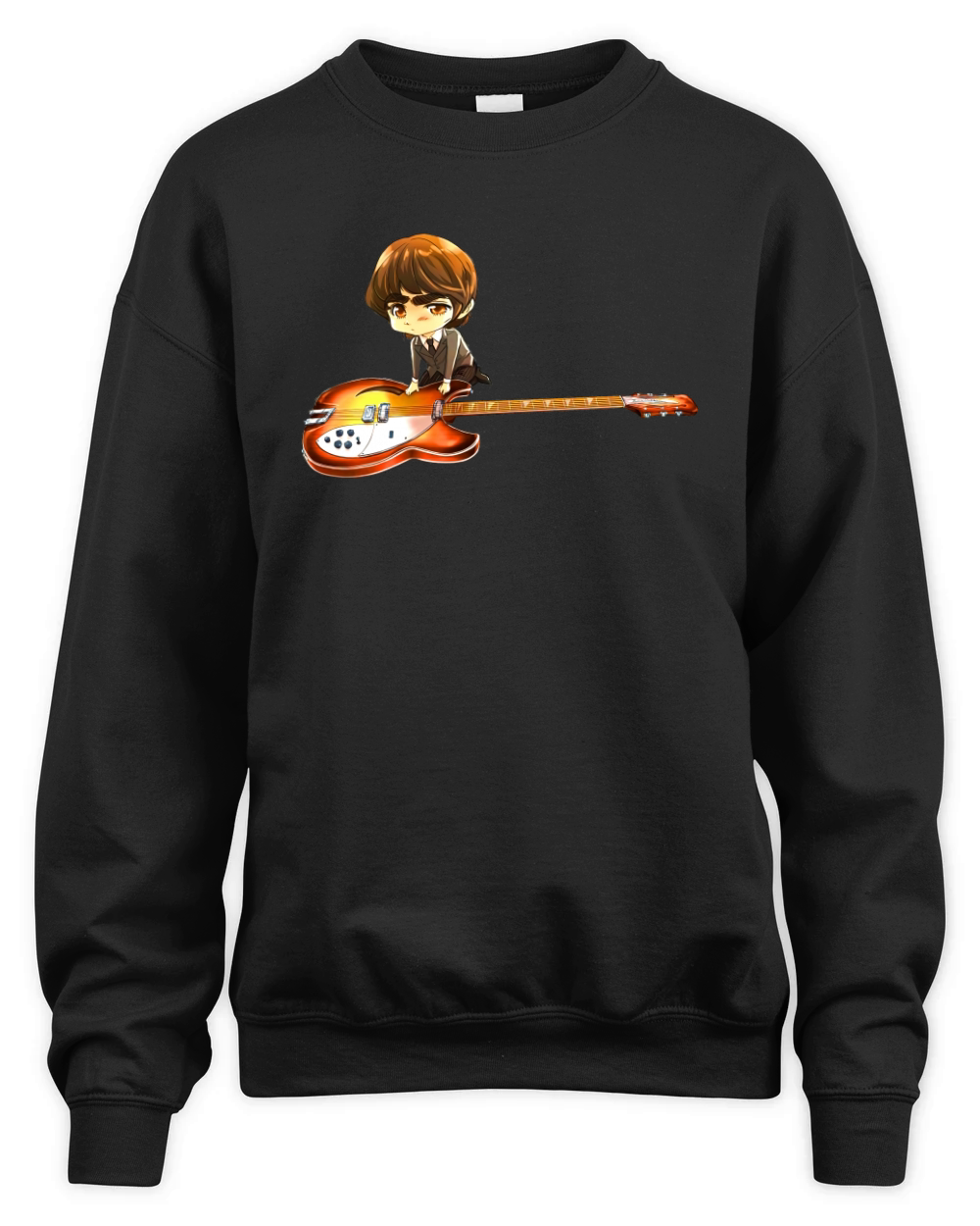 george harrison chibi Unisex Premium Crewneck Sweatshirt