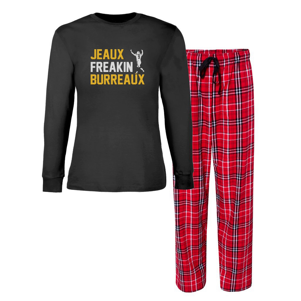 Joe Burrow Heisman Jeaux Freakin Burreaux Football Fan Women's Christmas  Pajamas - Designed by Mirashwolf