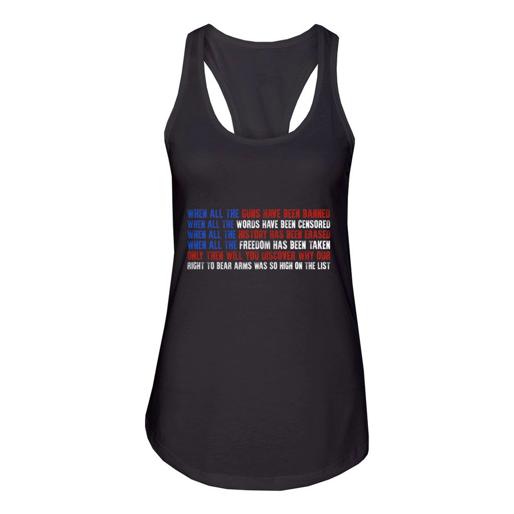 Guns Have Been Banned Women's Racerback Tank