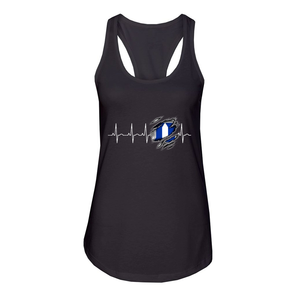 Heartbeat Duke Blue Devils Women's Racerback Tank