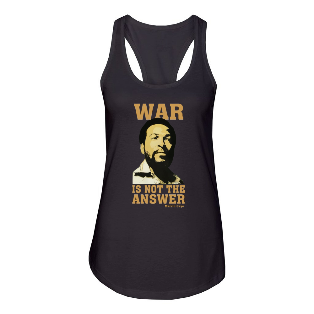 Marvin Gaye War is not the answer Women's Racerback Tank