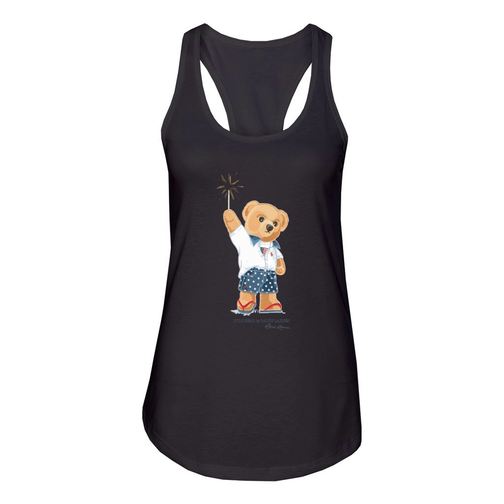 Polo Bear gift Women's Racerback Tank