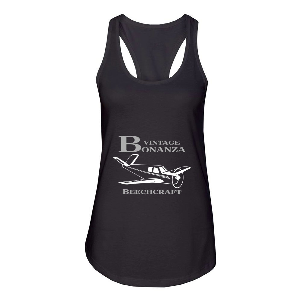 Vintage Bonanzas beechcraft Women's Racerback Tank