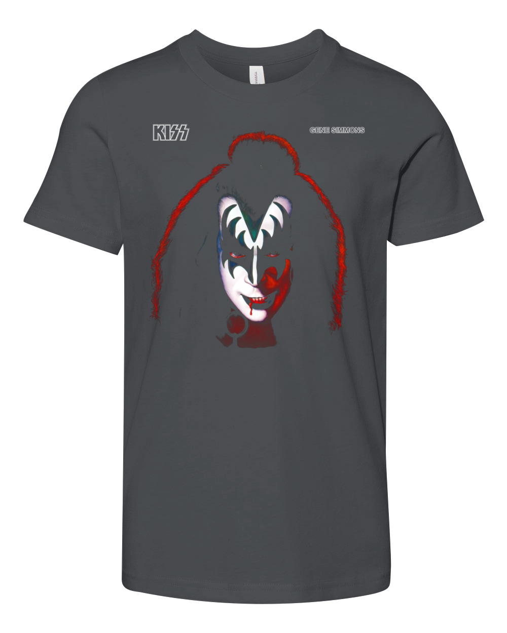KISS  1978 Gene Simmons TShirt Youth Unisex Jersey Tee