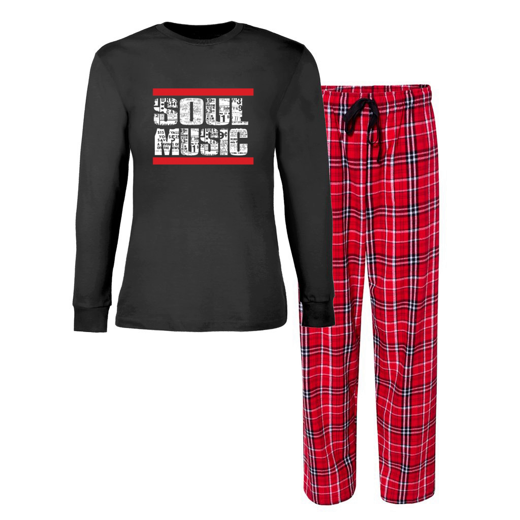 Soul Music Vintage Music Lover Black Music Artist Women's Christmas Pajamas