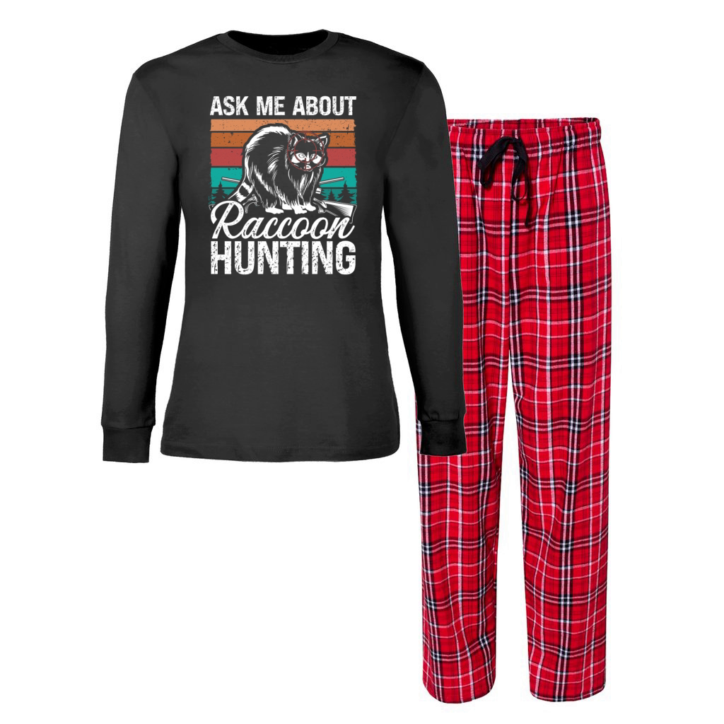 Hunting Vintage Ask me about Raccoon Hunting Women s Christmas Pajamas Designed by dream team studio merch