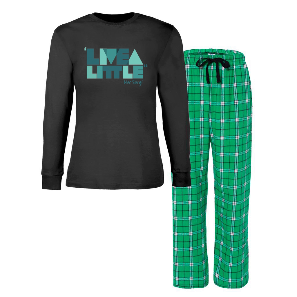 Moe Sargi Merch Live A Little Hoodie Women s Christmas Pajamas Designed by Void