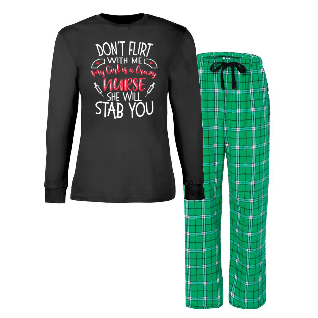 Funny Nurse Boyfriend Design Nursing School EMT Women's Christmas Pajamas
