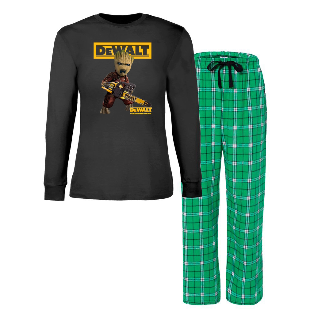 Groot With Logo Dewalt Shirt Women s Christmas Pajamas Designed