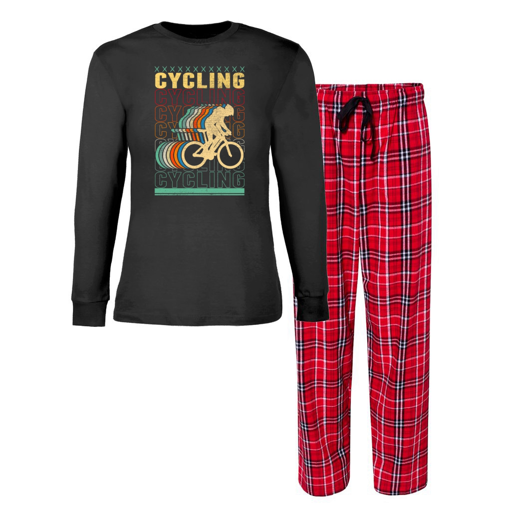 Retro Cycling Sports Lover Cyclist Women's Christmas Pajamas