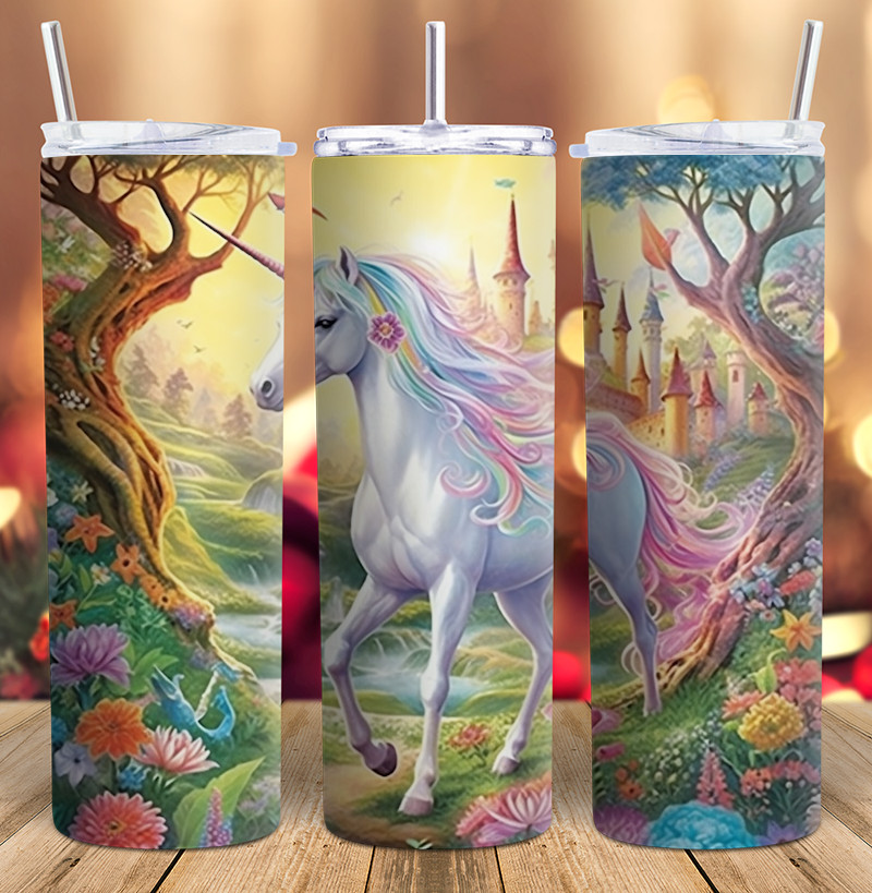Unicorn  Land 20oz Skinny Tumbler
