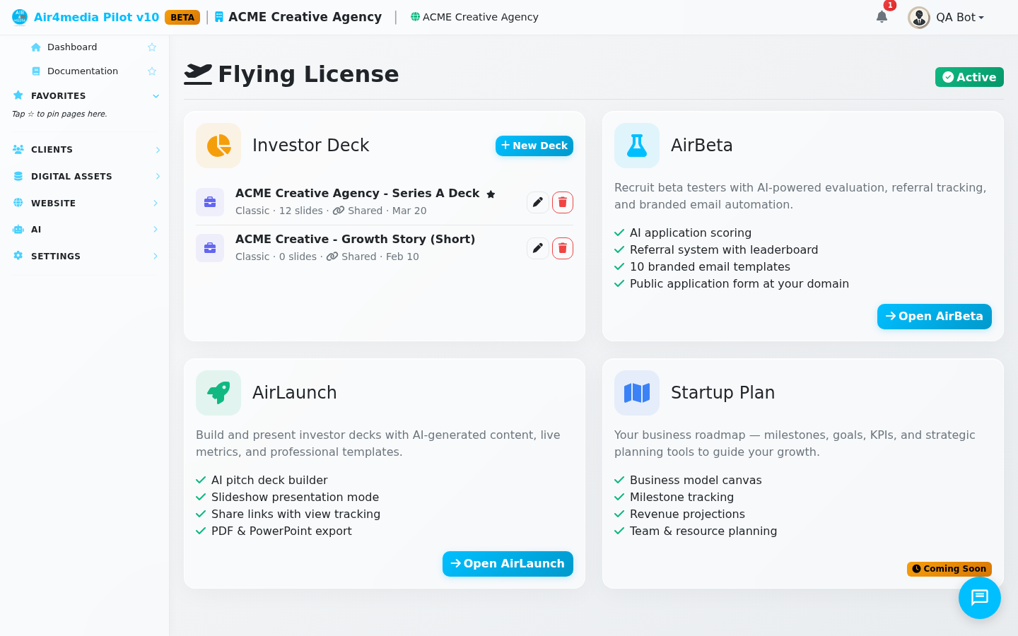Startup Package