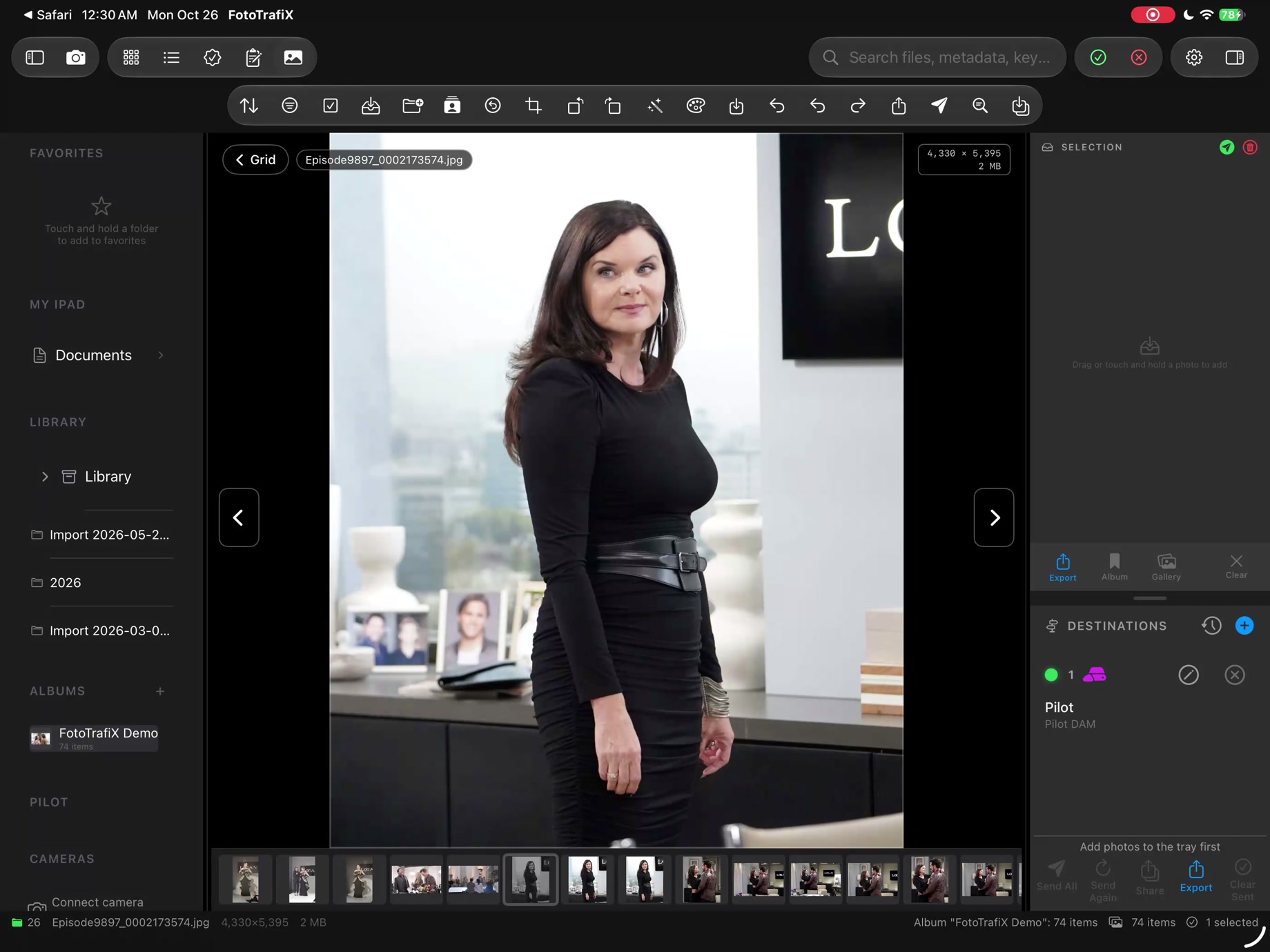 FotoTrafiX iPad build 1434: The complete frame