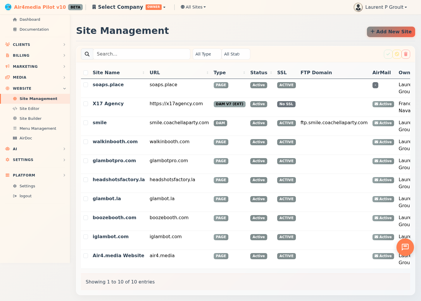 Site Management