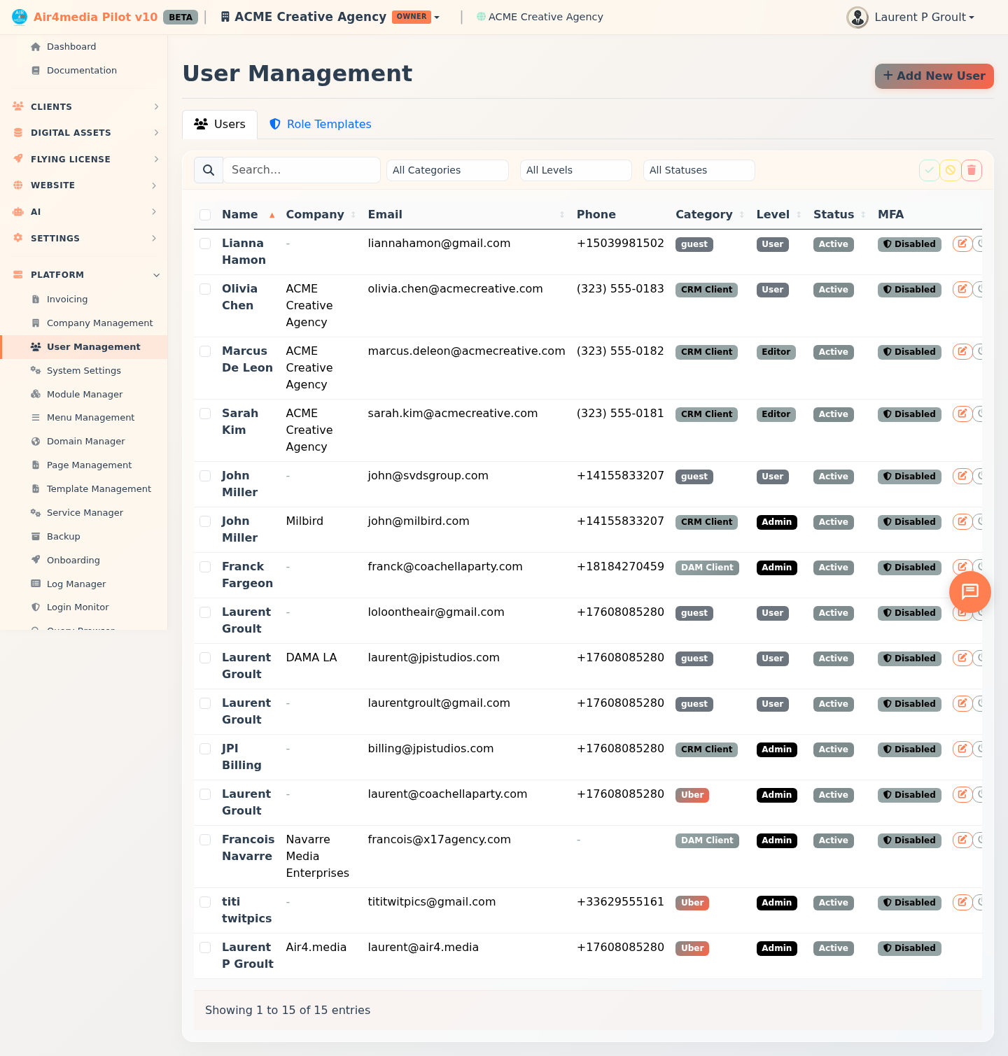 User Management