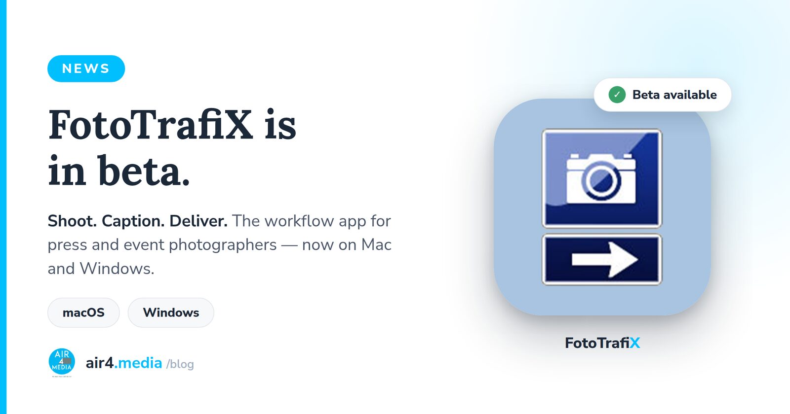 The First FotoTrafiX Beta Is Out — on Mac and Windows