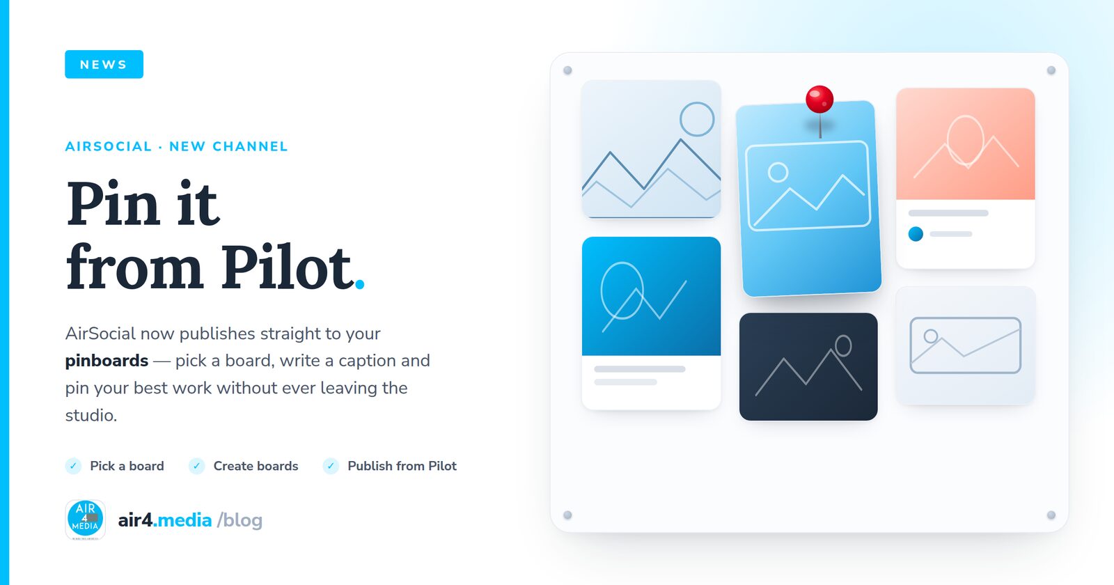 Pin It From Pilot: AirSocial Now Publishes to Pinterest