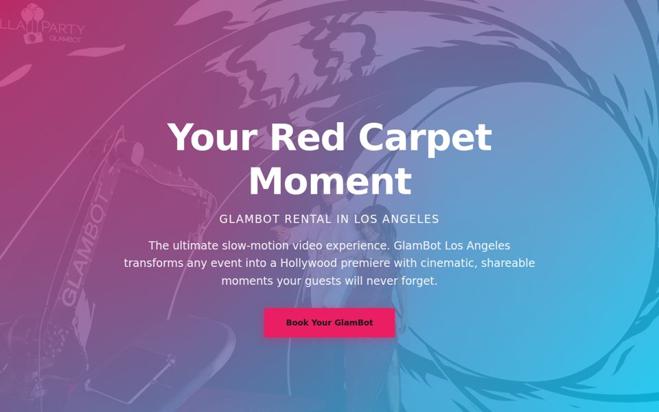 The glambot.la home page
