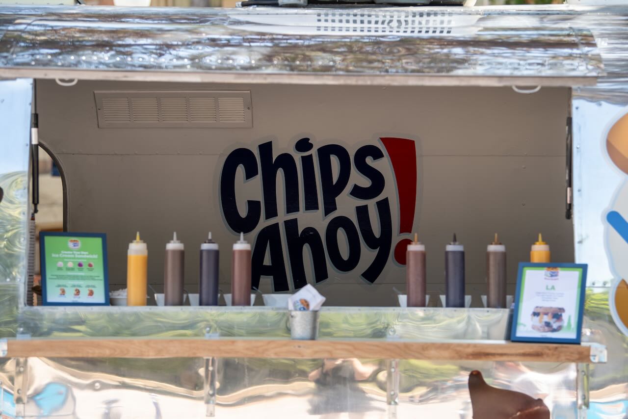 Toppings Lined Up at the Window