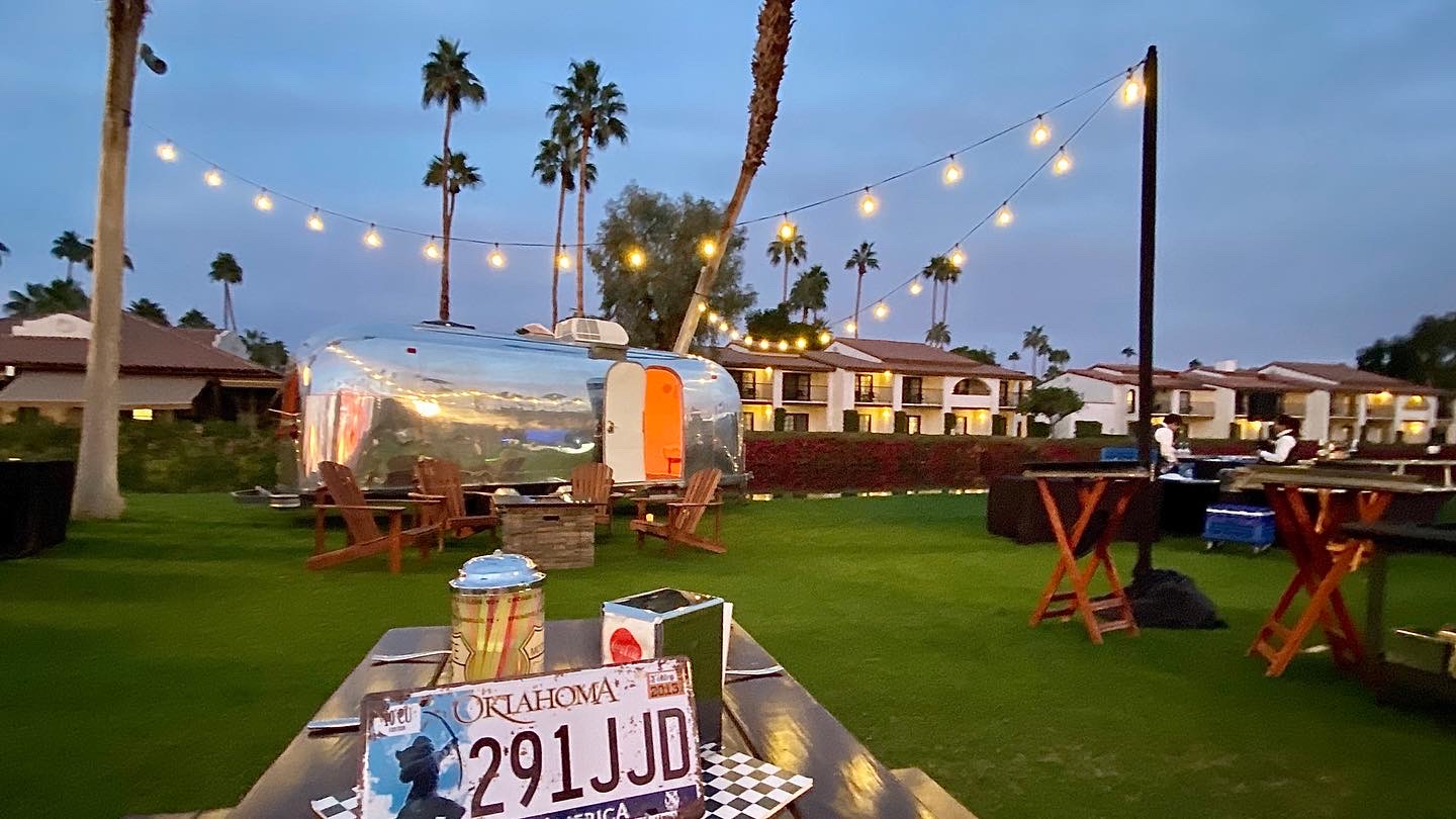Lawn party setup