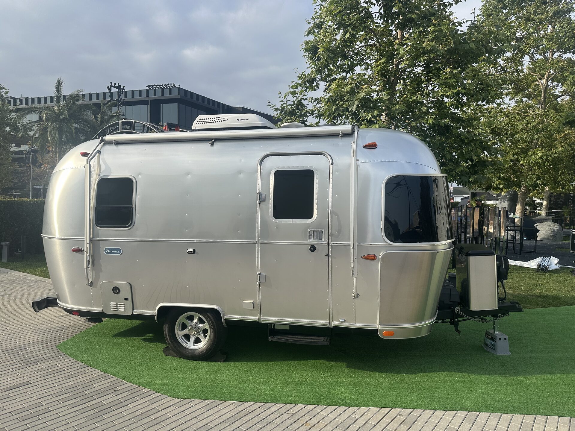 Bambi Airstream at Amazon Studios setup