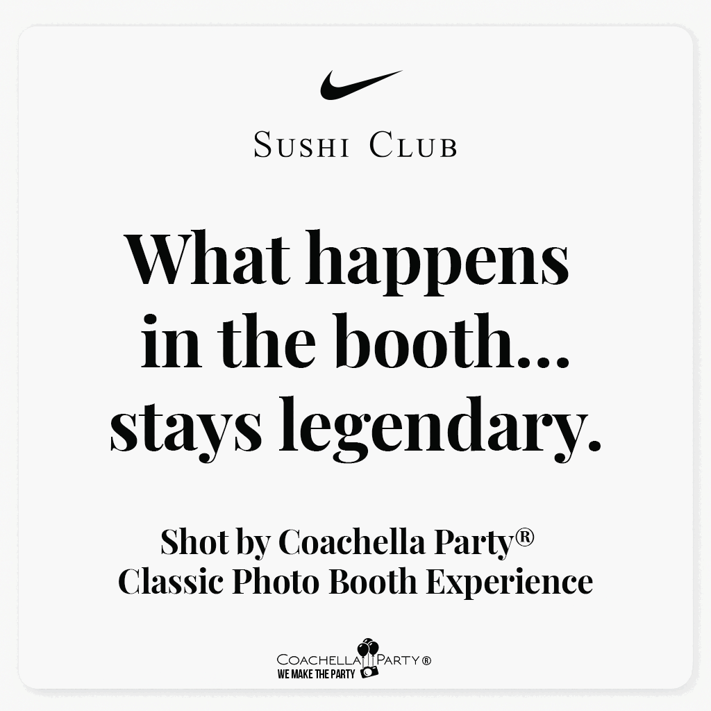 Nike Sushi Club booth wrap carousel