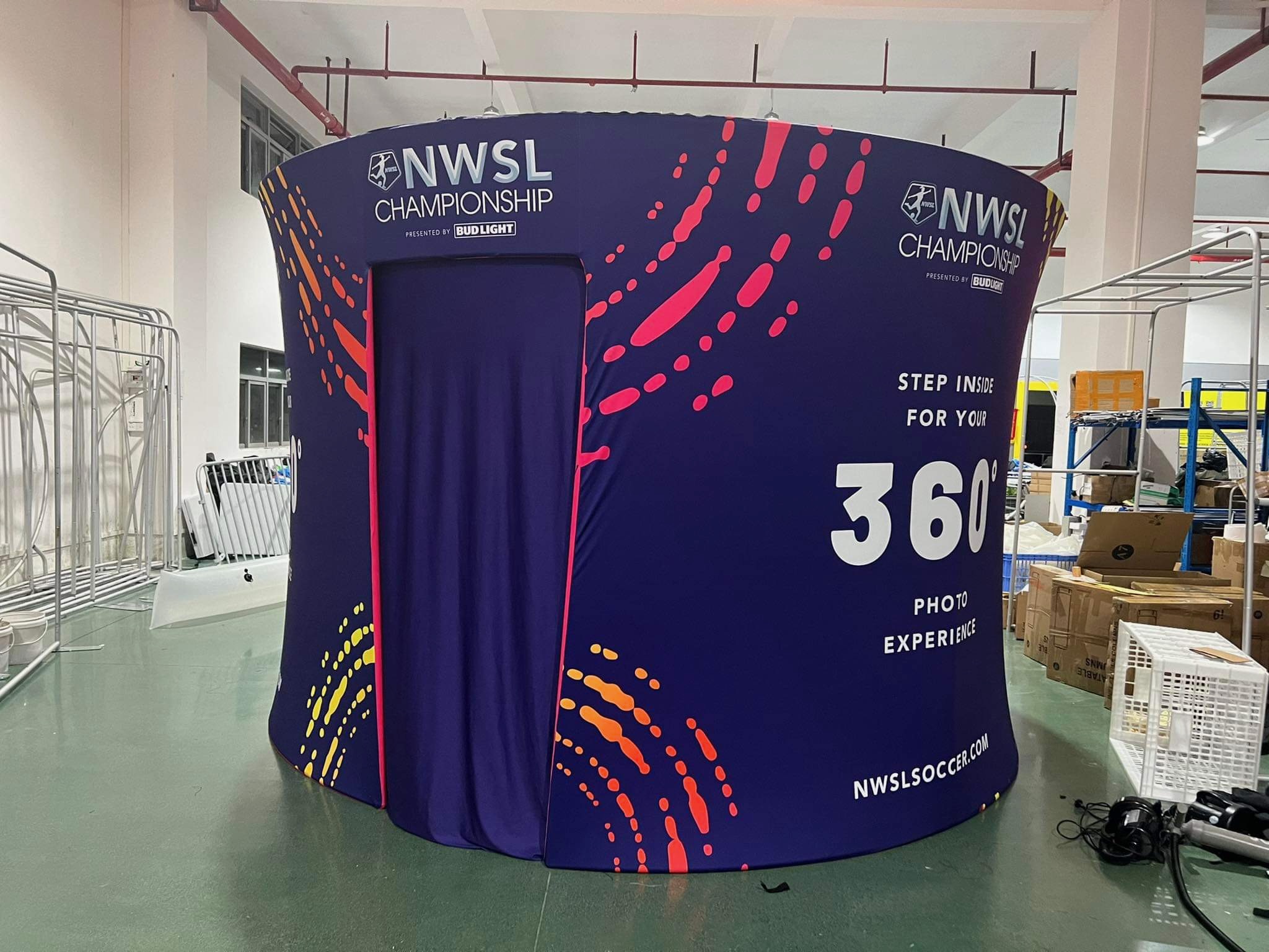NWSL Championship 360 photo enclosure